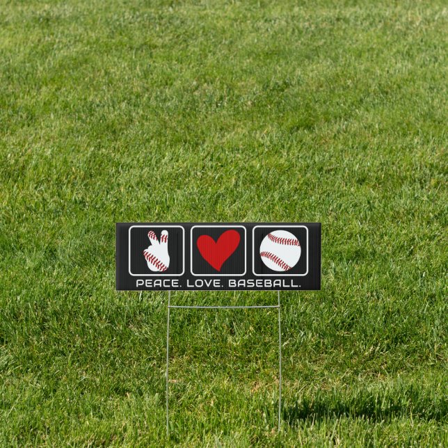Custom Text Baseball Sign (Insitu)