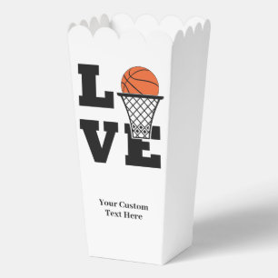 Custom Text Basketball Love Favor Boxes
