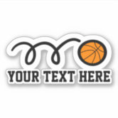 Personalized Hockey Stickers Your Text and Colors