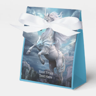 Custom Text Beautiful Unicorns Favor Boxes
