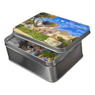 Custom text, beautiful view of Alberobello, Apulia Jigsaw Puzzle