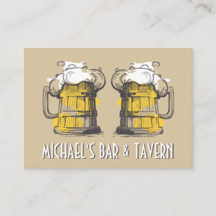Custom text Beer Ilustration Business Card
