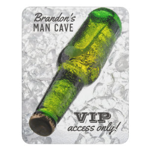 Custom text Beer on Ice door sign