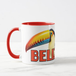 Custom Text BELIZE Toucan Mug