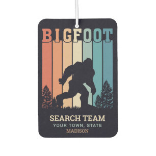Custom Text Bigfoot Air Freshener