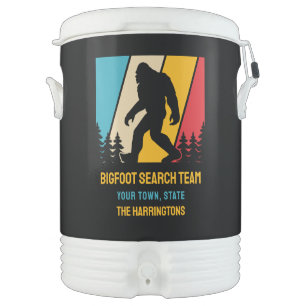 Custom Text Bigfoot Beverage Cooler