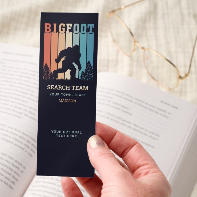 Custom Text Bigfoot Bookmarks (Hand)