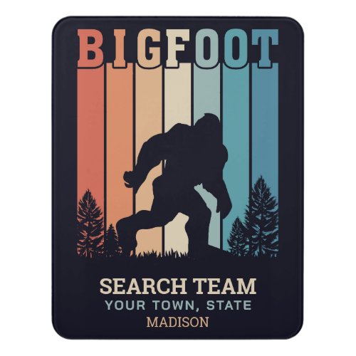 Custom Text Bigfoot Door Sign