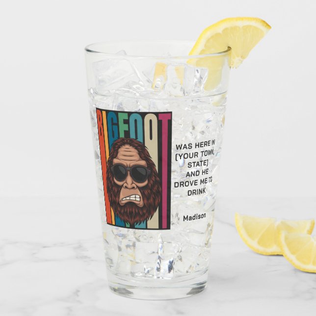 Custom Text Bigfoot Glass (Back Ice)