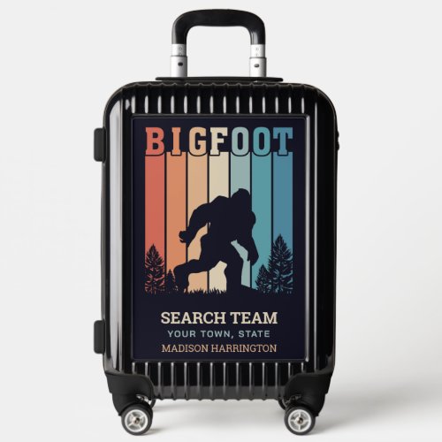 Custom Text Bigfoot Luggage