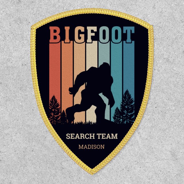 Custom Text Bigfoot Patch (Front)