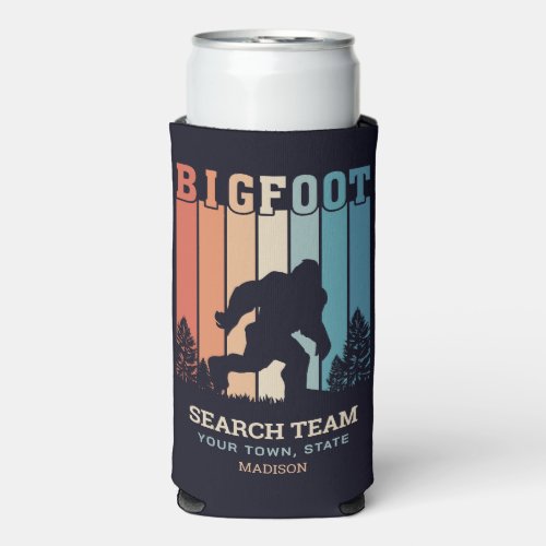 Custom Text Bigfoot Seltzer Can Cooler