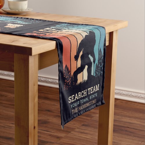 Custom Text Bigfoot Short Table Runner