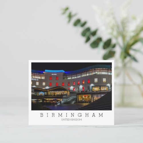 Custom text  Birmingham UK Postcard