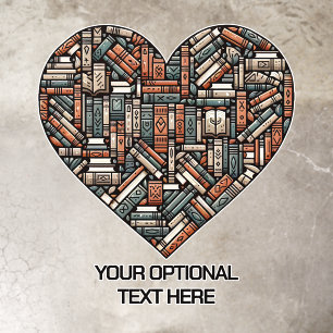 Custom Text Book Lover's Floor Decals