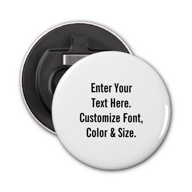 Custom Text Bottle Opener (Front)