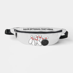 Custom Text Bowling Strike Fanny Pack