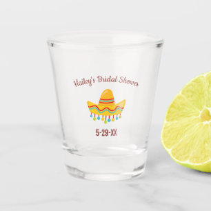 Custom Text Bridal Shower Personalized Sombrero Shot Glass