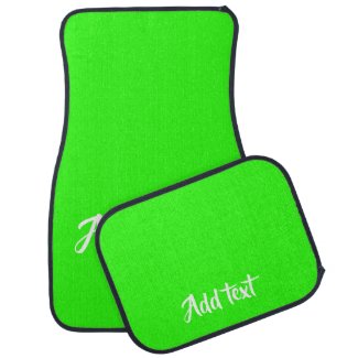 Custom text bright green plain