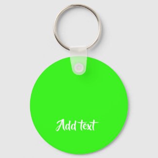 Custom text bright green plain