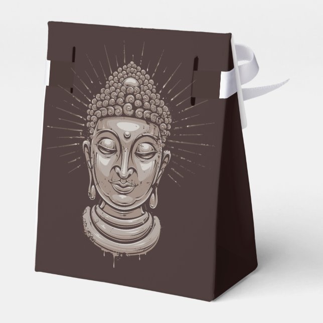 Custom text Buddha favor box (Back Side)