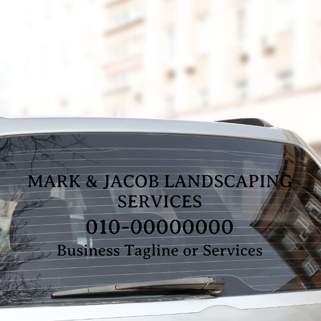 Custom Text Business Display Services Car Truck Window Cling (Creator Uploaded)