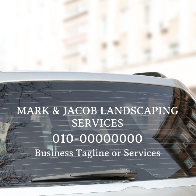 Custom Text Business Display Services Car Truck Window Cling (Creator Uploaded)