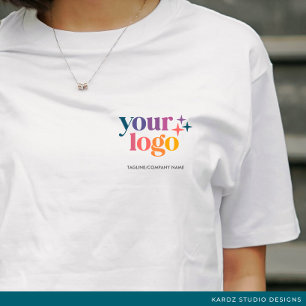 Custom Text Business Promotional Logo T-Shirt