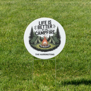 Custom Text Camping Sign