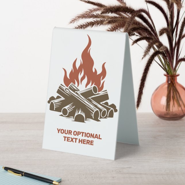 Custom Text Camping Table Tent (In SItu (Table))