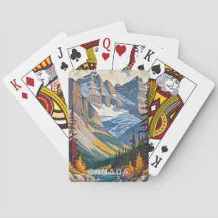 Custom Text Canada Travel Poster Poker Cards