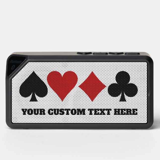 Custom Text Card Player Bluetooth Speaker (Front)