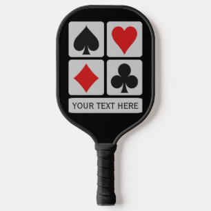 Custom Text Card Player Pickleball Paddle