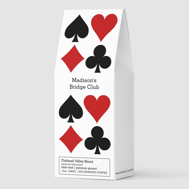 Custom Text Card Player Roasted Coffee (Front)