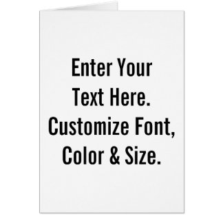 Custom Text Cards