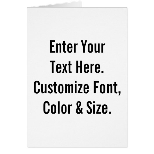 Custom Text Cards (Front)