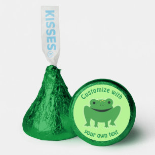 Custom Text Cartoon Frog Hershey®'s Kisses®