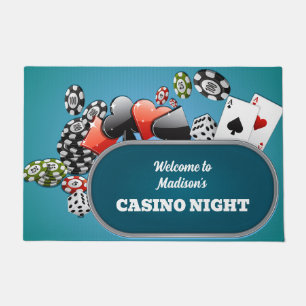 Custom Text Casino / Poker Doormat