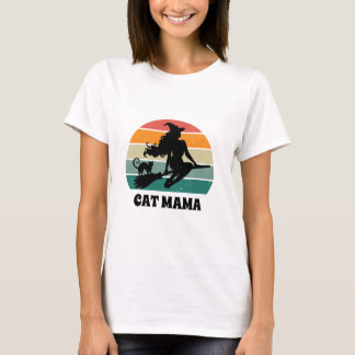 Custom text Cat Witch modern halloween T-Shirt