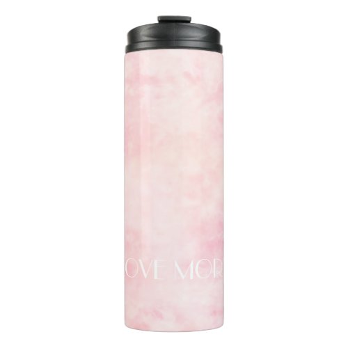 Custom Text Celestial Pink Nebula Thermal Tumbler