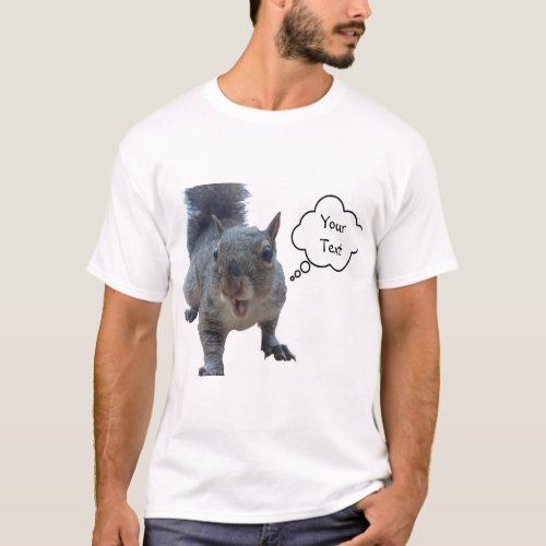 Custom Text Cheeky Squirrel T_Shirt