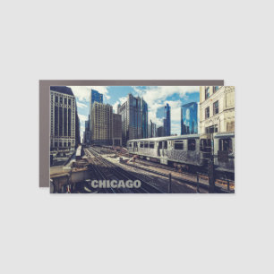Custom Text Chicago USA Car Magnet