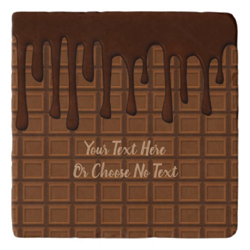 Custom Text Chocolate Lover Candy Baking Trivet