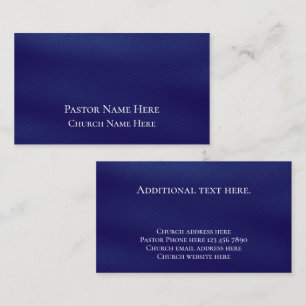 Custom Text Christian Church Pastor Personalized Business Card