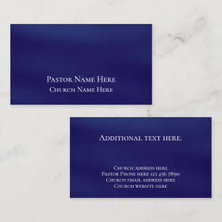 Custom Text Christian Church Pastor Personalized Business Card