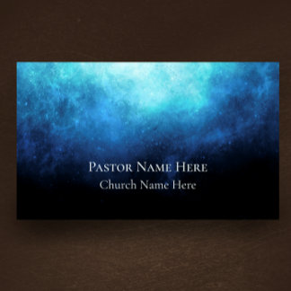 Custom Text Christian Church Pastor Personalized  Business Card