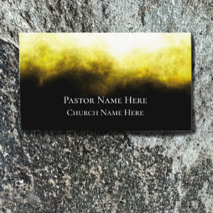 Custom Text Christian Church Pastor Personalized Business Card