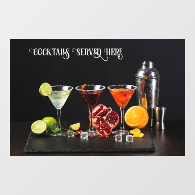 Custom Text Cocktail Party Floor Decals (Front)