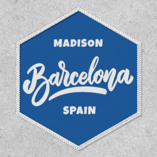 Custom Text & Color Barcelona Patch