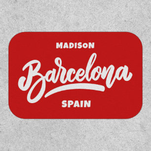 Custom Text & Color Barcelona Patch